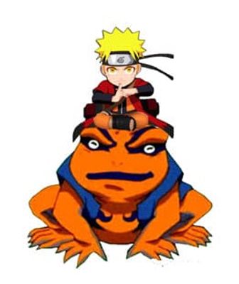 Naruto Shippuden Light Naruto and Gamakishi 20 cm