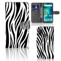 Xiaomi Mi A2 Lite | Telefoonhoesje | Met pasjeshouder | Zebra