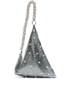 Rosantica petit sac à main Vela en maille métallique - Argent