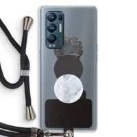 Marmeren cirkels: Oppo Find X3 Neo Transparant Hoesje met koord