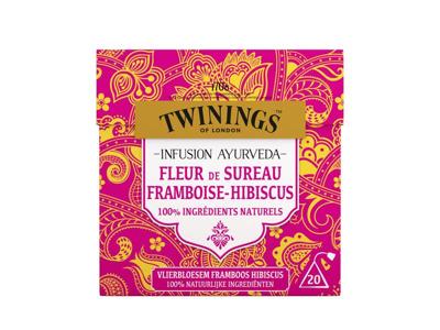 Twinings Ayurveda vlierbloesem framboos hibiscus