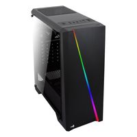 Aerocool Cylon tower behuizing 2x USB-A 2.0, USB-A 3.2 (5 Gbit/s), 2x Audio, Window-kit - thumbnail