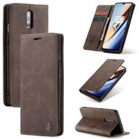 CaseMe-013 multifunctionele horizontale Flip lederen draagtas met kaartsleuf & houder voor Galaxy M10 (koffie)