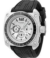 Horlogeband Fossil CH2576 / CH2577 Silicoon Zwart 30mm