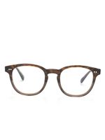 Oliver Peoples lunettes de vue Kisho à monture carrée - Marron - thumbnail