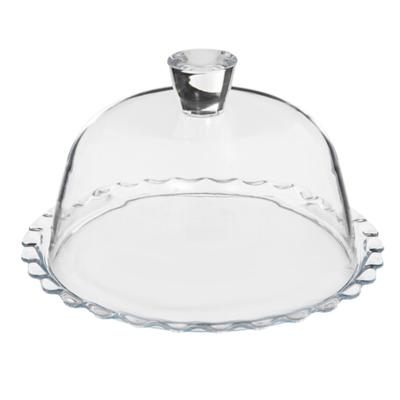 Taart presenteer stolp - decoratie glas - 26 cm - decoratie