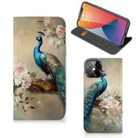 Smartphone hoesje voor iPhone 12 Pro Max Vintage Pauwen