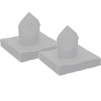 100x stuks feest servetten zilver - 40 x 40 cm - papier