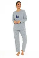 Cocodream fleece pyjama dames - Dots - Warme winter pyjama