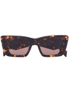 Prada Eyewear lunettes de soleil à monture rectangulaire oversize - Marron