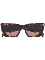 Prada Eyewear lunettes de soleil à monture rectangulaire oversize - Marron - thumbnail