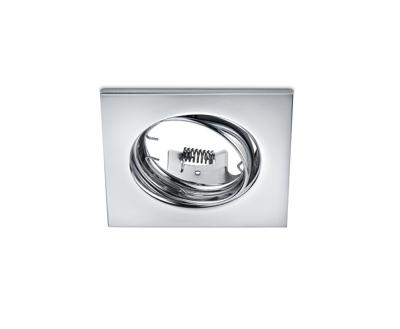 Trio Vierkante inbouwspotJura 8cm chroom - 650000106