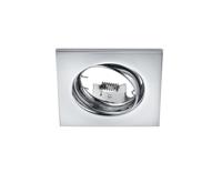 Trio Vierkante inbouwspotJura 8cm chroom - 650000106