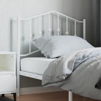 Hoofdbord 90 cm metaal wit