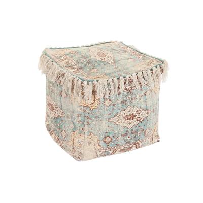Kussen DKD Home Decor Voor op de grond Bruin Groen Franjes Arabisch 40 x 40 x 40 cm