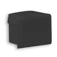 Eindkap E81 zwart kabelinvoer voor aluminium LED profiel PL4