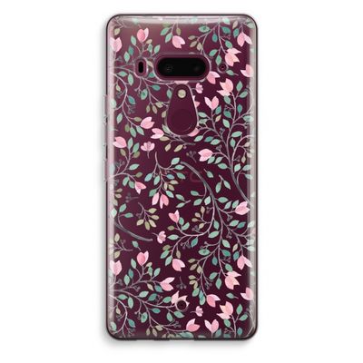 Sierlijke bloemen: HTC U12+ Transparant Hoesje
