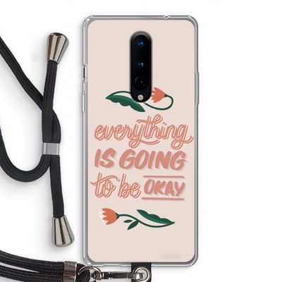 Optimistic flower girl: OnePlus 8 Transparant Hoesje met koord