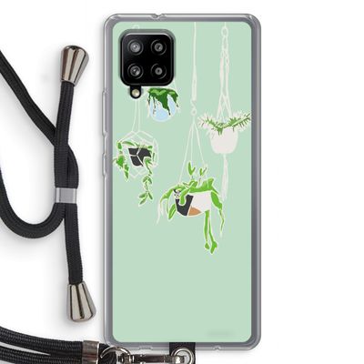Hang In There: Samsung Galaxy A42 5G Transparant Hoesje met koord