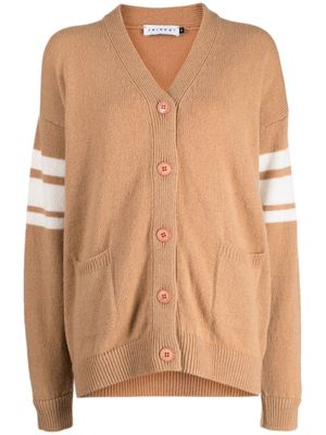 Joshua Sanders cardigan à motif en intarsia - Marron