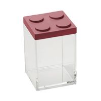Omada - Stapelbare Brickstore bewaarcontainer, 1L, Rood - Kunststof - Omada - thumbnail