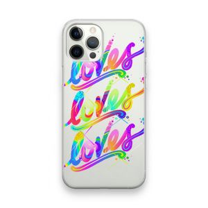 Loves: iPhone 12 Pro Max Transparant Hoesje