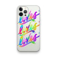 Loves: iPhone 12 Pro Max Transparant Hoesje