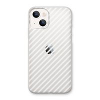 Strepen zwart-wit: iPhone 13 mini Transparant Hoesje Strepen zwart-wit: iPhone 13 mini Transparant Hoesje