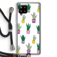 Sanseveria: Samsung Galaxy A42 5G Transparant Hoesje met koord Sanseveria: Samsung Galaxy A42 5G Transparant Hoesje met koord