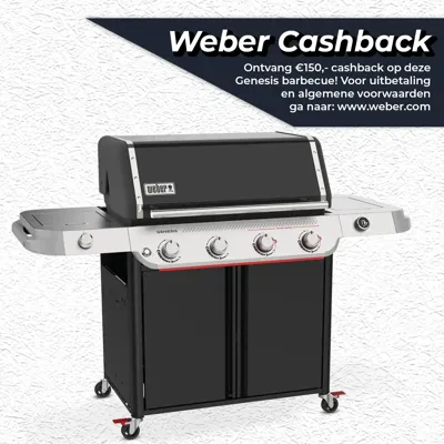 Weber Genesis E-435W Gasbarbecue Gas BBQ E435W Barbecue Zwart