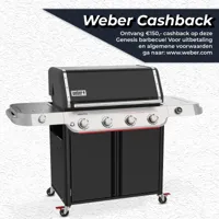 Weber Genesis E-435W Gasbarbecue Gas BBQ E435W Barbecue Zwart