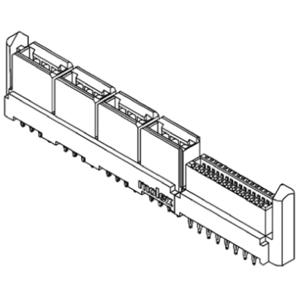 Molex 461146320 Female behuizing (board) Inhoud: 1 stuk(s) Tray