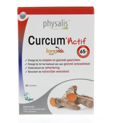 Physalis Supplementen Curcum Actif 30Tabletten