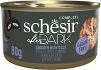 Schesir After Dark met bouillon kip & eend 80g