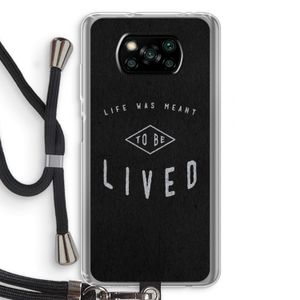 To be lived: Xiaomi Poco X3 Pro Transparant Hoesje met koord