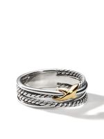 David Yurman bague X Crossover en or 18ct et argent sterling