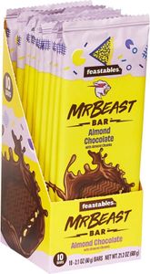 Mr Beast Mr Beast - Feastables Almond Chocolate Bar 60 Gram 10 Stuks