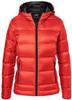 James & Nicholson JN1151 Ladies´ Hooded Down Jacket - /Flame/Black - XS