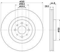 Remschijf 8DD355117111