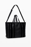 Leren shopper tas - BLACK - U