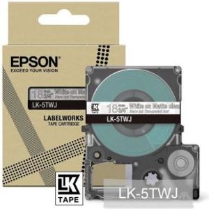 Epson LK-5TWJ Transparant, Wit