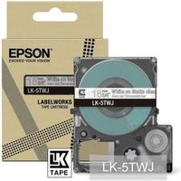 Epson LK-5TWJ Transparant, Wit