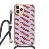 Bacon to my eggs #2: iPhone 11 Pro Max Transparant Hoesje met koord