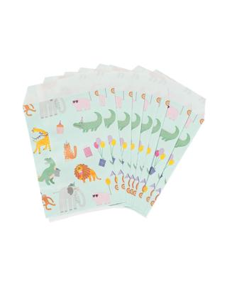 HEMA Uitdeelzakjes Papier Party Animals 8 Stuks