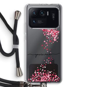 Hartjes en kusjes: Xiaomi Mi 11 Ultra Transparant Hoesje met koord