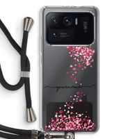 Hartjes en kusjes: Xiaomi Mi 11 Ultra Transparant Hoesje met koord