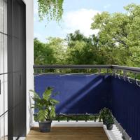 Balkonscherm 75x800 cm 100% oxford polyester blauw