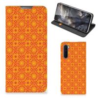 OnePlus Nord | Hoesje met Magneet | Batik Oranje