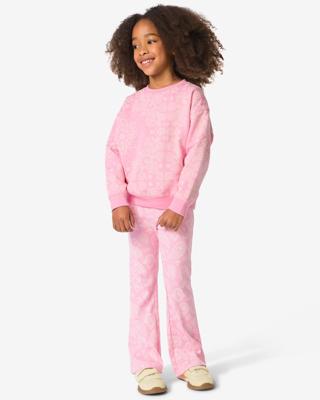 HEMA Kinderkledingset rib paisley roze (roze)