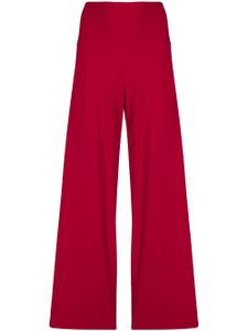 Norma Kamali pantalon évasé à coupe ample - Rouge